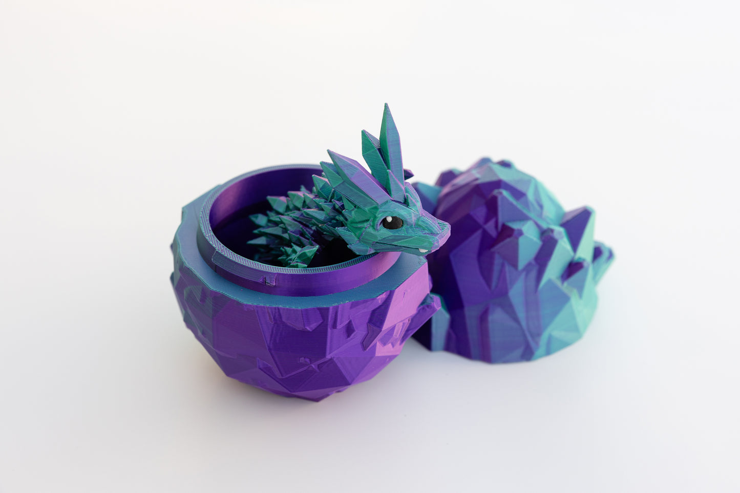 Baby Crystal Dragon and Egg - 3D Printed
