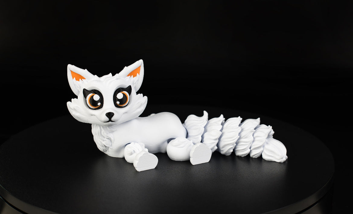 Cute Arctic Fox Articulated - 3D Printed