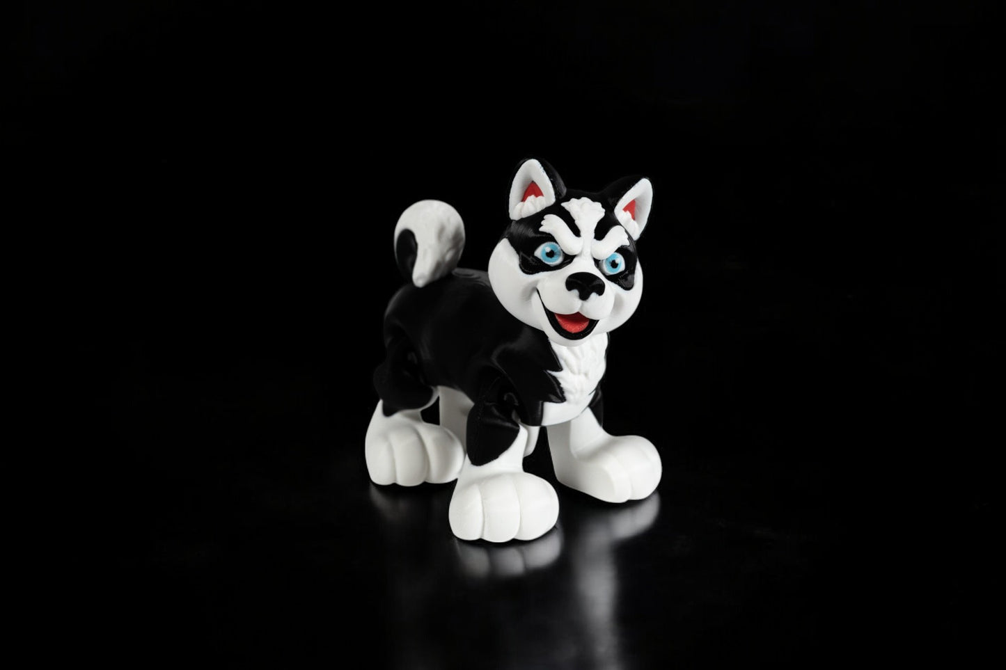 Husky – 3D Printed Articulated Dog Toy – Poseable Puppy Gift for Dog Lovers & Kids
