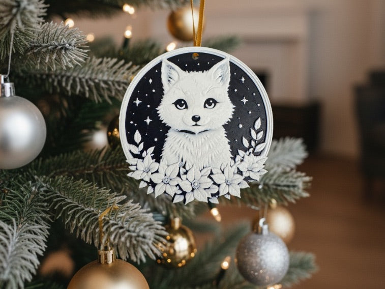 Christmas Ornaments – 3D Printed Black & White Holiday Collection
