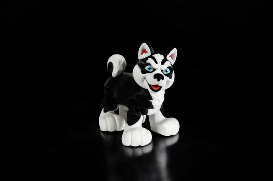 Husky – 3D Printed Articulated Dog Toy – Poseable Puppy Gift for Dog Lovers & Kids