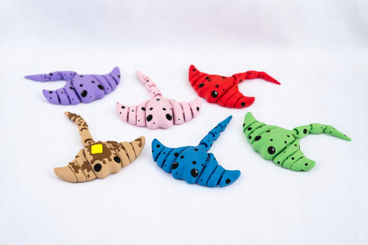Mini Stingray – 3D Printed Articulated Ocean Animal Toy – Cute Poseable Sea Creature Gift
