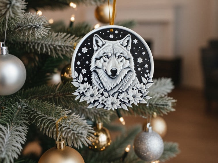 Christmas Ornaments – 3D Printed Black & White Holiday Collection
